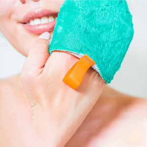 Mini gant facial double face de style simple personnalisé éponge douce <span class=keywords><strong>pour</strong></span> les soins du corps brosses de bain exfoliantes éponges épurateurs - Product Image 6