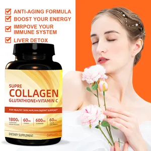 Comprimés de vitamine C de collagène, capsule de L-glutathion, anti-vieillissement et pilules de collagène