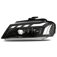 Ensemble de phares LED JSL pour Audi A3 8P Facelift 2008-2012, mise à niveau style RS, lentille de projecteur DRL, clignotant dynamique, plug and play