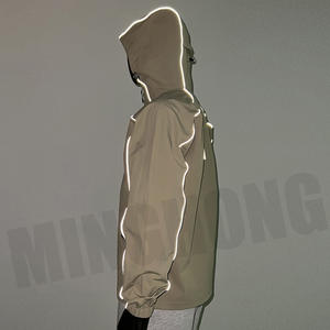 Manufacturer Design Reflective Strip Waterproof Coating Hiking Jacket Outdoor <b>Windbreaker</b> Jacket - Product Image 2