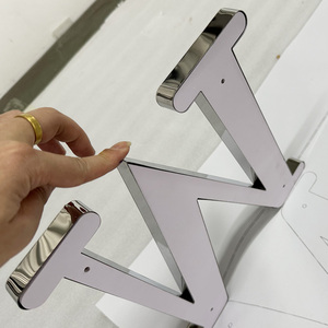 Insegna Pubblicitaria Retroilluminata <span class=keywords><strong>in</strong></span> Acciaio Inox Personalizzata, Lettere LED 3D per Esterni per <span class=keywords><strong>Nomi</strong></span> di Supermercati - Product Image 3