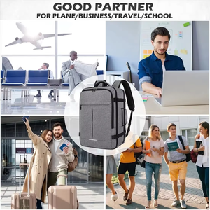 Elegante Mochila <span class=keywords><strong>de</strong></span> Viaje Aprobada para Vuelos, Impermeable, para Viajes <span class=keywords><strong>de</strong></span> Negocios, con Compartimento para Portátil, para <span class=keywords><strong>Fin</strong></span> <span class=keywords><strong>de</strong></span> <span class=keywords><strong>Semana</strong></span> - Product Image 2