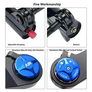 Fourche à double couronne de vélo de montagne de haute qualité 15 * 110 mm à <span class=keywords><strong>suspension</strong></span> pneumatique orange 26 \"27,5\" 29 \"avec amortissement - Product Image 3