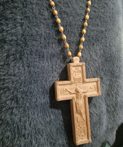 ZD079 Prix de prêtre en bois sculpté <span class=keywords><strong>Croix</strong></span> pectorale orthodoxe avec crucifixion de Jésus-<span class=keywords><strong>Christ</strong></span> pour les <span class=keywords><strong>croix</strong></span> de jeûne du clergé - Product Image 5