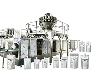 Máquina Doypack con Cierre Horizontal Estándar CE, Modelo 2026, para <span class=keywords><strong>Fresas</strong></span>, Mango, Cacahuetes, Galletas y Queso - Product Image 1