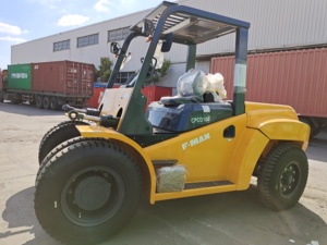 Montacargas Diésel <span class=keywords><strong>CPCD100</strong></span> de 10 Toneladas, Montacargas Contrabalanceado de Servicio Pesado, Carretilla Elevadora de 10t para Almacén y Puerto - Product Image 4