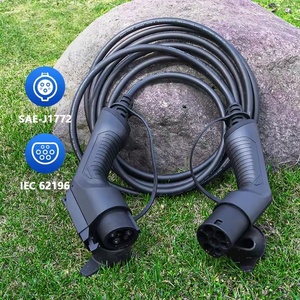 สายชาร์จรถยนต์ไฟฟ้า Daoyu 32A Type 1 Type 2 กำลังไฟ 7.2kW 220V เฟสเดียว ยาว 5 เมตร แบบพกพา ชาร์จเร็ว สำหรับใช้ในบ้าน - Product Image 1