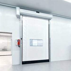 Puertas Rápidas de <span class=keywords><strong>PVC</strong></span> de Alta Calidad, Persianas Enrollables Modernas Impermeables, Reparación de Puertas Automáticas para Almacenes, Uso Exterior - Product Image 6