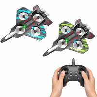Avion de chasse télécommandé Zhorya avec lumière 360 °   Jouets d'avions de chasse à bascule en mousse télécommandés pour enfants et adultes