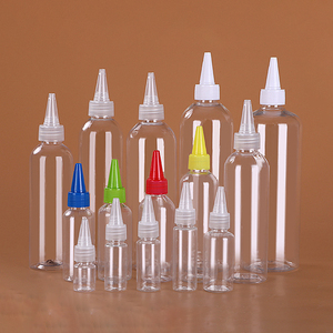 30ml 50ml 60ml 100ml 120ml PET Hair Oil <b>Bottles</b> Transparent Twist Top Cap Squeeze Ink Liquid Glue <b>Bottle</b> - Product Image 1