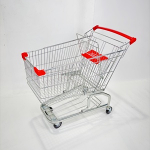 Chariot de courses silencieux en métal soudé, style allemand, pour supermarché - Product Image 1