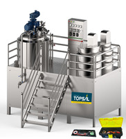 Machine de mélange homogénéisatrice à vide à moteur de qualité alimentaire pour cosmétiques, soins capillaires, crèmes corporelles, 300L Homomixers