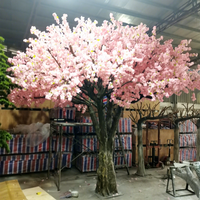 Arbre de fleurs de cerisier artificiel de 5M de haut arbre de fleurs de cerisier rose pour restaurant mariage jardin décoratif