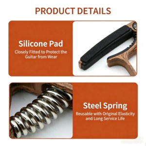 Capodastre de <span class=keywords><strong>guitare</strong></span> en alliage de zinc durable et étanche MY MUSIC pour instruments à cordes - Product Image 2