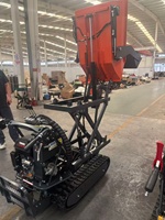 Nouveau Transporteur à Chenilles Mini Dumper Euro5 à Essence 9HP 4x2, Capacité de Charge 500-1000KG