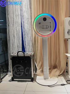 บูธถ่ายภาพวงแหวนอะคริลิคพร้อมกระจกสำหรับ iPad, DSLR ควบคุมผ่านแอพและรีโมท ไฟ LED สำหรับงานแต่งงาน ปาร์ตี้ ถ่ายเซลฟี่  ขาย - Product Image 2