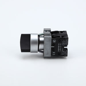 ABILKEEN XB2シリーズセカンド/サードギア22MMロータリースイッチ1NO1NC瞬間/セルフラッチ黒押しボタンロータリーノブスイッチ - Product Image 5