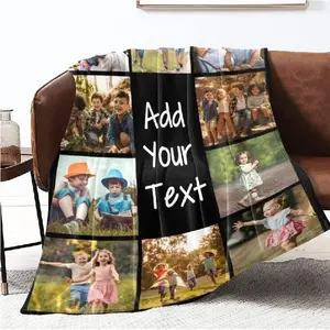 Custom Printing Cozy Soft Thick Oversized Sherpa Fleece Luxury Throw Weighted Blankets For Winter