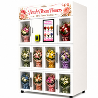 Máquina Expendedora de Flores Frescas Comercial para Hoteles y Resorts, Pantalla Táctil Inteligente, Máquina Expendedora Automática de Ramos, Servicio 24H