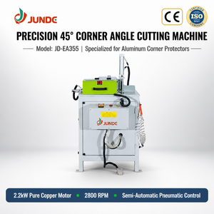 Machine de découpe d'angle de précision JUNDE JD-EA355 à 45 degrés, 2200W, commande pneumatique pour protecteurs d'angle en aluminium - Product Image 1