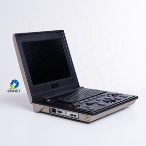 Appareil <span class=keywords><strong>d</strong></span>'<span class=keywords><strong>échographie</strong></span> vétérinaire EUR VET noir et blanc avec écran HD, batterie longue durée et double sonde pour l'examen de divers animaux - Product Image 3