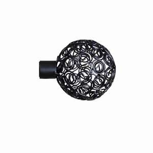 COLONIAL LINE - Extremo de cortina esférico negro dorado - Product Image 1