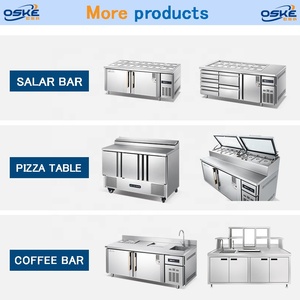 Oske <span class=keywords><strong>frigorifero</strong></span> <span class=keywords><strong>sottopiano</strong></span> commerciale in acciaio inox banco da lavoro refrigeratore sotto Bar <span class=keywords><strong>frigorifero</strong></span> con <span class=keywords><strong>cassetti</strong></span> - Product Image 6