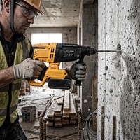 Marteau perforateur rotatif sans balais industriel DW, rechargeable au lithium-ion, pour la construction, démolition haute puissance