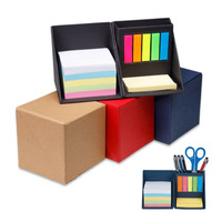 Cadeau d'entreprise personnalisé, blocs-notes multifonctionnels, boîte porte-stylo pliable, cube promotionnel, notes adhésives, blocs-notes en papier