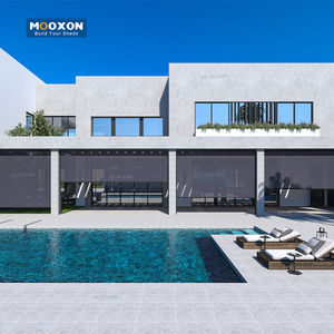 Nhiệm vụ nặng nề ngoài trời Zip theo dõi con lăn Rèm cơ giới không thấm nước UV kháng không ướt màn rèm cho ban công - Product Image 3