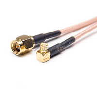 Câble RF coaxial SMA mâle vers MCX MMCX mâle RG316, pigtail 50 Ohm à faible perte, rallonge d'antenne, jumper 6 GHz, 20 cm