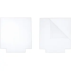 120*130mm şeffaf akrilik levha pleksiglas kare Panel 2mm kalınlığında şeffaf akrilik Panel için Diy ekran ışık bazı işaretleri zanaat