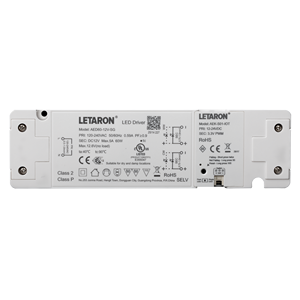 Controlador LED inteligente global personalizado al por mayor para tiras de luz, regulable Triac, de plástico, AED60-12V-SG, 12V de voltaje constante, fuente de alimentación impermeable - Product Image 3