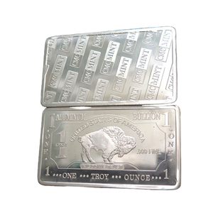 Gran Oferta: Moneda de Desafío Personalizada de la Marca Bison Trust, de Metal Dorado, para Colección de Recuerdos, con Logotipo Fundido en 3D, Estilo Lingote Rectangular de Moda - Product Image 1