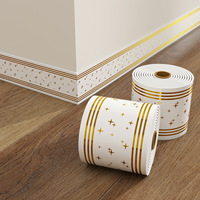 Rodapié Autoadhesivo de PVC Impermeable para Pared, Cubierta de Borde de Suelo, Tira Decorativa para Juntas de Azulejos, Estilo Moderno para Dormitorio