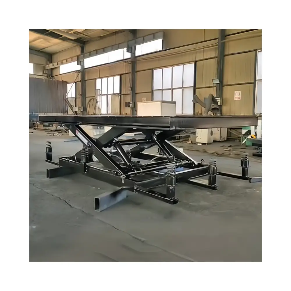 Auto Revolving Lift Stage Round Rotating fixed shear fork lift Table hydraulic stage lift For Exhibition And Event