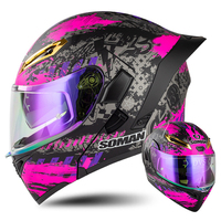 Casques de moto Sécurité Casque de moto léger à bascule pour hommes et femmes Homologué DOT Casque intégral