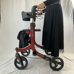 Andador ligero de aluminio para ahorrar <span class=keywords><strong>espacio</strong></span>, andador rodante de movilidad plegable ligero para personas mayores y adultos, ruedas de 6 pulgadas - Product Image 2