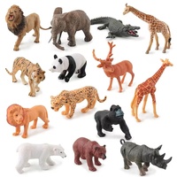 Vente en gros de statues de simulation en PVC massif figurines d'animaux miniatures figurines jouets animaux figurines