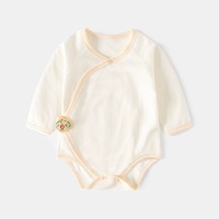 Ropa de Bebé de Algodón con Cordones y Manga Larga para Primavera y Otoño, Personalizada de Fábrica, Mameluco Triangular para Recién Nacido