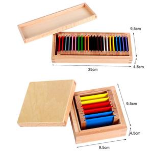 Matériel pédagogique Montessori, matériel sensoriel Montessori, ensemble de tablettes colorées en bois - Product Image 2