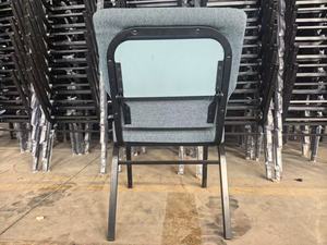 Silla de auditorio plegable actual con asientos de Teatro de tela de escritorio adjuntos para iglesias, escuelas - Product Image 5