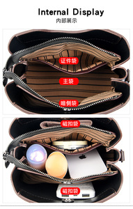 Fashion New Designer Crossbody Bags High Quality PU Leather Shoulder Messenger Bucket Bags Casual Totes Luxury Women <b>Handbags</b> - Product Image 5