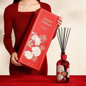 Difusor <span class=keywords><strong>de</strong></span> Aromas Personalizable en Tamaño y Fragancia, <span class=keywords><strong>de</strong></span> Vidrio <span class=keywords><strong>con</strong></span> <span class=keywords><strong>Aroma</strong></span> a Peonía, Sin Alcohol, <span class=keywords><strong>de</strong></span> Larga Duración, <span class=keywords><strong>con</strong></span> Caja <span class=keywords><strong>de</strong></span> Regalo para Año Nuevo - Product Image 1