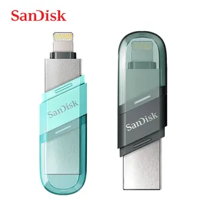 Оригинальный флип-накопитель SanDisk iXPand, флэш-накопитель USB 128, 3,1 ГБ, 256 ГБ, 64 ГБ, флэш-накопитель для i Phone & i Pad PC SDIX90N