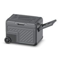 Mini réfrigérateur de voyage voiture Camping 35L double Zones Portable réfrigérateur refroidisseur grande capacité voiture congélateur avec roues