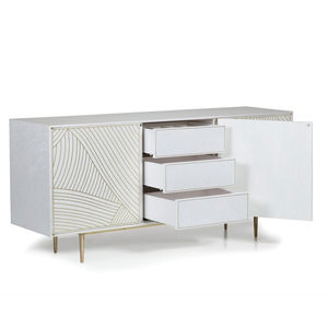 <span class=keywords><strong>Buffet</strong></span> moderne avec <span class=keywords><strong>deux</strong></span> <span class=keywords><strong>portes</strong></span> et trois tiroirs - Product Image 3