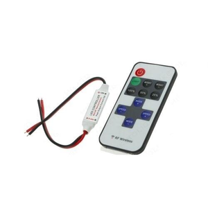 LED Remote Controller 11-Key RF Mini Wireless Remote <strong>Switch</strong> with <strong>DC</strong> 12V Connector for 5050 3528 Single Color LED Strip Lights - Product Image 3