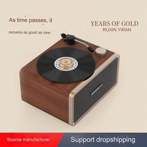 <span class=keywords><strong>C1</strong></span> Haut-Parleur En Bois Enceinte Bois Lecteur Audio Portable Rétro Vintage Vinyle Tourne-disque En Bois Bleu Tooh Haut-Parleur - Product Image 6