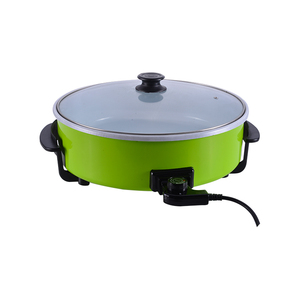 Sartén eléctrica redonda antiadherente para <span class=keywords><strong>pizza</strong></span>, 40cm, de aluminio, para interiores y cocinas, superficie eléctrica - Product Image 3